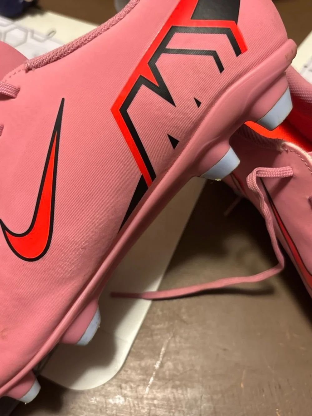 Nike Pink and Red Mercurial Women's Soccer Cleats